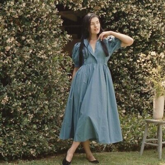 Doen Dresses Nwt Doen Hemlock Dress In Aster Blue Poshmark